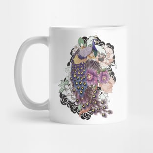 Japanese Peacock in Paradise Forest Mug